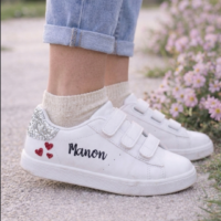 Basket Argent / Strass Fille