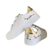 Baskets femme Or / blanc – Image 3