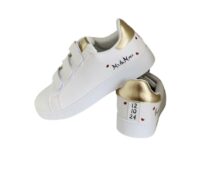 Baskets femme Or / blanc – Image 4