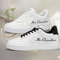 Baskets Femme Mariée Personnalisées – Élégance & Confort pour le Jour J